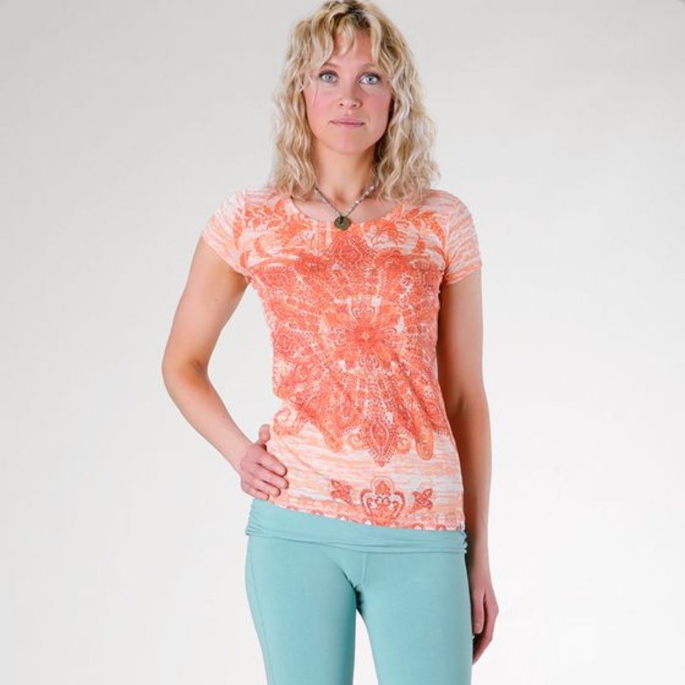 Prana orange burnout Chai Tee